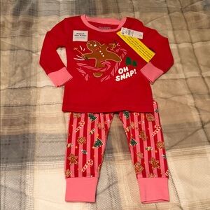 Old Navy Red and Pink Kids Pajama Set